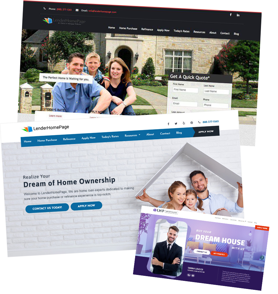 example websites created for usnmortgage.com.